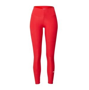 Reebok Sport Sportovní kalhoty červená / bílá