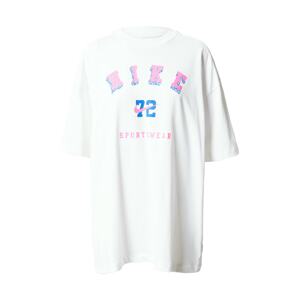 Nike Sportswear Oversized tričko  modrá / pink / bílá