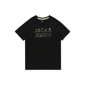 Jack & Jones Junior Tričko 'NEON' rákos / černá