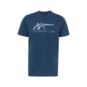 ASICS Funkční tričko 'TIGER' světlemodrá / tmavě modrá