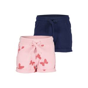 BLUE SEVEN Kalhoty námořnická modř / pink / růžová