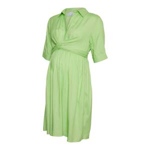 MAMALICIOUS Košilové šaty 'Eline' světle zelená