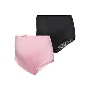 MAMALICIOUS Kalhotky 'AMOUR' světle růžová / černá