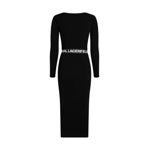 Karl Lagerfeld Úpletové šaty černá