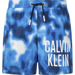 Calvin Klein Swimwear Plavecké šortky námořnická modř / tyrkysová / bílá