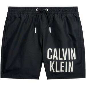 Calvin Klein Swimwear Plavecké šortky 'Intense Power' černá / bílá