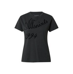 AllSaints Tričko 'GRACE' černá / černý melír