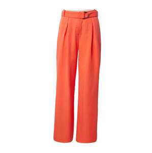 ESPRIT Kalhoty se sklady v pase oranžová