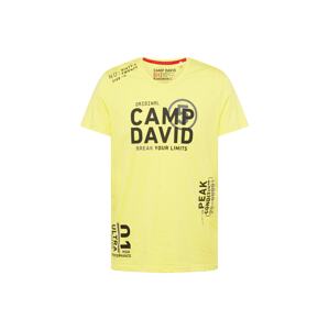 CAMP DAVID Tričko žlutá / černá