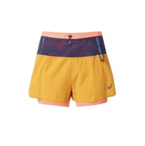 ASICS Sportovní kalhoty 'FUJITRAIL'  tmavě fialová / oranžová / lososová