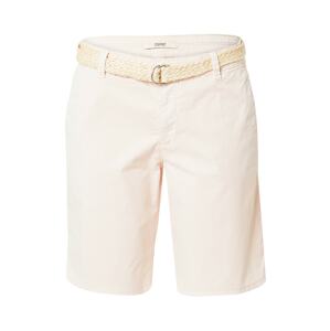 ESPRIT Chino kalhoty béžová / pastelově růžová