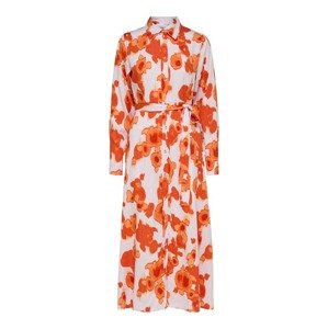 SELECTED FEMME Košilové šaty béžová / oranžová
