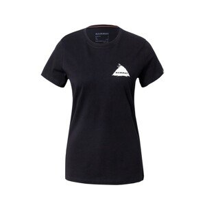 MAMMUT Funkční tričko 'Massone' černá / bílá