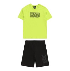 EA7 Emporio Armani Joggingová souprava 'TUTA' tmavě šedá / světle zelená / černá