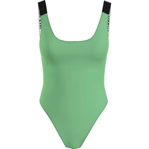 Calvin Klein Swimwear Plavky světle zelená / černá / bílá