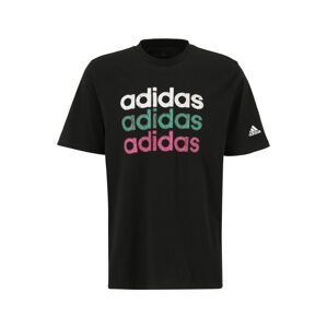 ADIDAS SPORTSWEAR Funkční tričko zelená / pink / černá