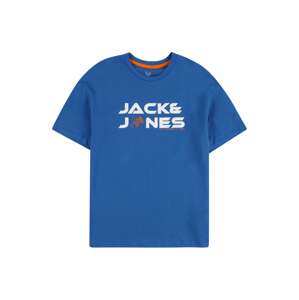 Jack & Jones Junior Tričko modrá / oranžová / bílá
