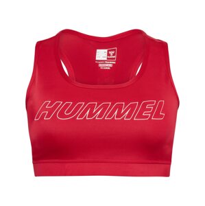 Hummel Sportovní podprsenka červená / bílá