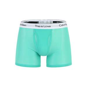 Calvin Klein Underwear Boxerky 'Pride' nefritová / černá / bílá