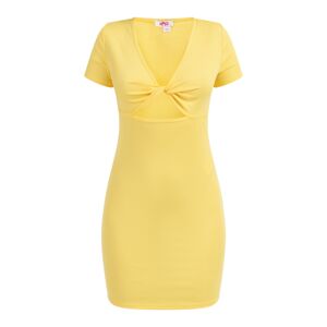 MYMO Šaty světle žlutá