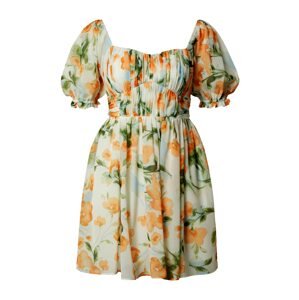 Abercrombie & Fitch Letní šaty zelená / mátová / oranžová