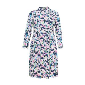 Vero Moda Curve Košilové šaty 'BONNI' námořnická modř / světlemodrá / pink / bílá