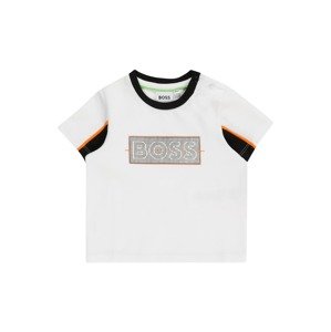 BOSS Kidswear Tričko oranžová / černá / bílá