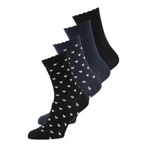 Lindex Ponožky  noční modrá / černá / bílá
