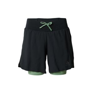 ODLO Sportovní kalhoty 'X-Alp' šedá / pastelově zelená / černá
