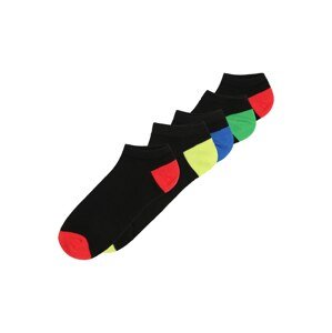 Jack & Jones Junior Ponožky žlutá / zelená / červená / černá