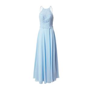 LUXUAR Společenské šaty nebeská modř / perlově bílá