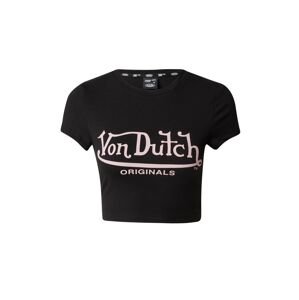 Von Dutch Originals Tričko 'ARTA' světle šedá / černá