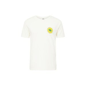 QUIKSILVER Funkční tričko 'PLANET POSITIVE' tyrkysová / žlutá / světle červená / barva vaječné skořápky