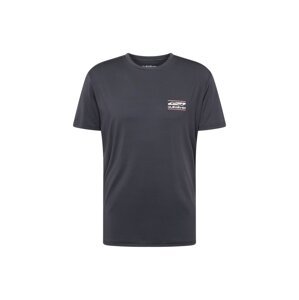QUIKSILVER Funkční tričko tmavě šedá / lososová / bílá