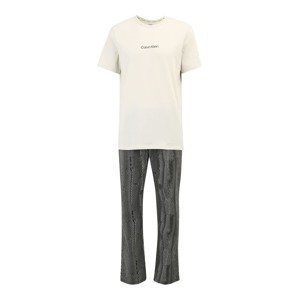 Calvin Klein Underwear Pyžamo dlouhé světle šedá / černá / bílá