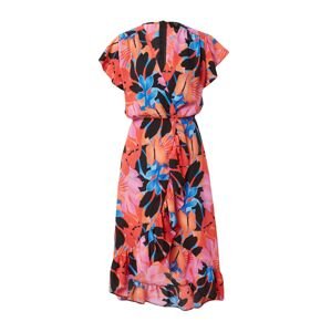 AX Paris Letní šaty světlemodrá / oranžová / pink / černá