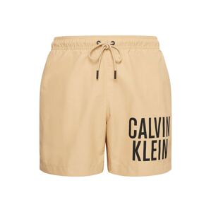 Calvin Klein Underwear Plavecké šortky hnědá / černá