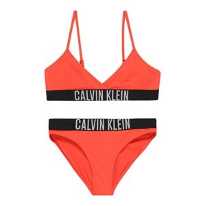 Calvin Klein Swimwear Bikiny 'Intense Power' tmavě oranžová / černá / bílá