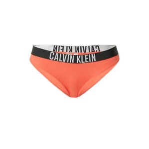 Calvin Klein Swimwear Spodní díl plavek svítivě oranžová / černá / offwhite
