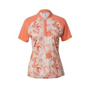 ADIDAS GOLF Funkční tričko korálová / pastelově oranžová / bílá