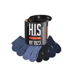H.I.S Ponožky námořnická modř / kouřově modrá / modrý melír / černá