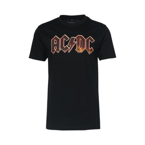 Merchcode Tričko 'AC/DC Voltage' rezavě červená / černá