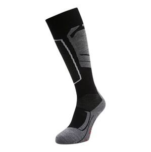 FALKE Sportovní ponožky  světle šedá / černá / bílá