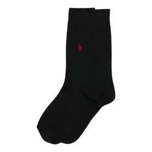 Polo Ralph Lauren Ponožky 'SIZED FLAT-CREW-2 PACK'  černá