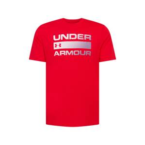 UNDER ARMOUR Funkční tričko 'Team Issue'  červená / stříbrná