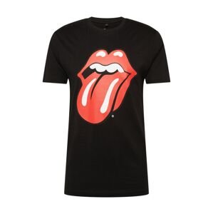 Mister Tee Tričko 'Rolling Stones Tongue' červená / černá / bílá