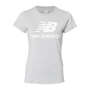 new balance Funkční tričko  šedý melír / bílá
