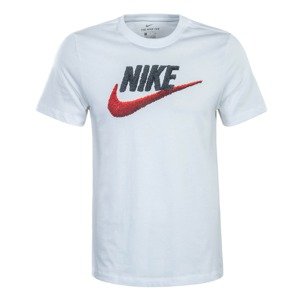Nike Sportswear Tričko 'BRAND MARK'  černá / bílá / ohnivá červená
