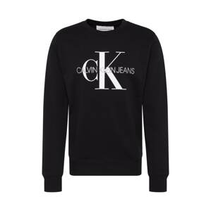 Calvin Klein Jeans Mikina 'CORE MONOGRAM LOGO SWEATSHIRT'  černá