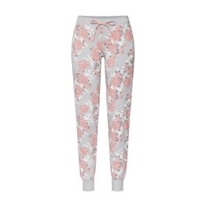 Skiny Pyžamové kalhoty šedá / růžová / bílá